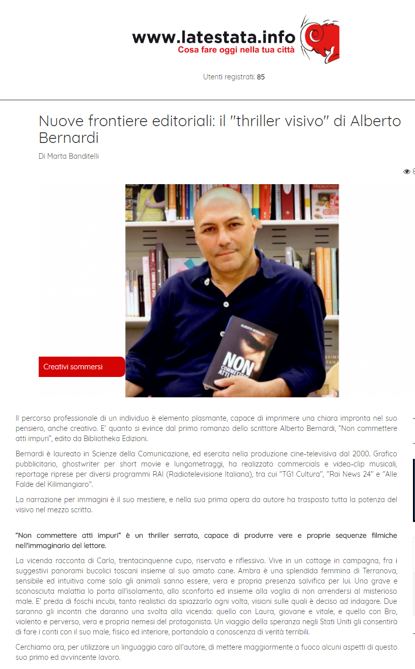 Alberto Bernardi su La Testata (6-12-17)